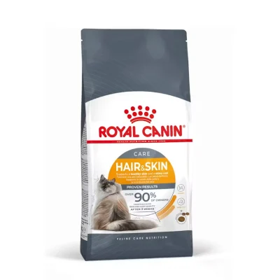 غذای خشک گربه رویال کنین مدل هیر اند اسکین (Royal Canin Hair And Skin) | مناسب پوست و موی گربه