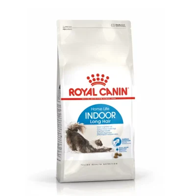 غذای خشک گربه رویال کنین مدل ایندور لانگ هیر ( Royal Canin Indoor Long Hair) | مناسب گربه های خانگی مو بلند
