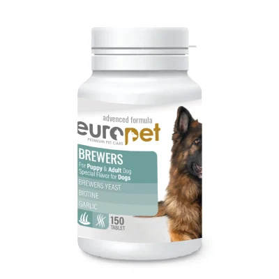 قرص مخمر تقوبت پوست و مو سگ یوروپت | Europet Brewers Dog