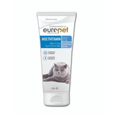 خمیر مولتی ویتامین گربه یوروپت (Europet Multivitamin Paste for cats) | مناسب همه گربه ها