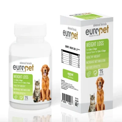 قرص کاهش وزن سگ و گربه یوروپت | Europet weight loss