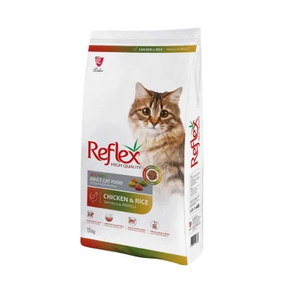 غذا خشک گربه بالغ رفلکس مولتی کالر طعم مرغ و برنج | Reflex Multicolor with chicken & rice
