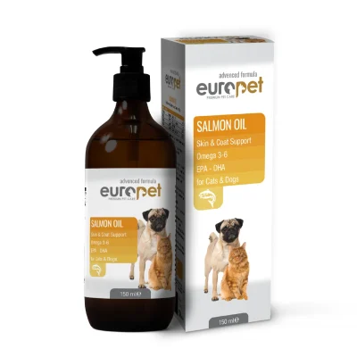 روغن سالمون سگ و گربه یوروپت | Europet salmon oil