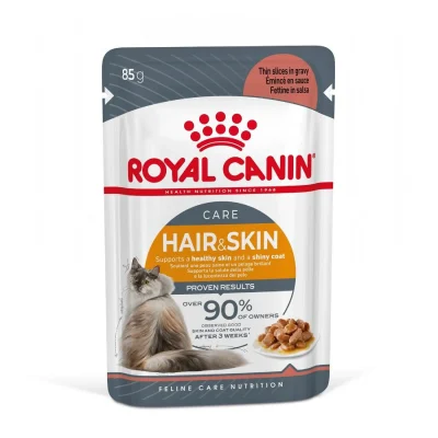 پوچ گربه رویال کنین هیر اند اسکین برای پوست و موی گربه | Royal canin hair & skin pouch